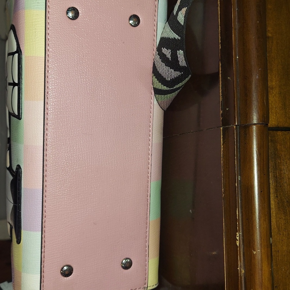 Karl Lagerfeld Crossbody Pastel Checkered Maybelle Bag - Picture 5 of 12